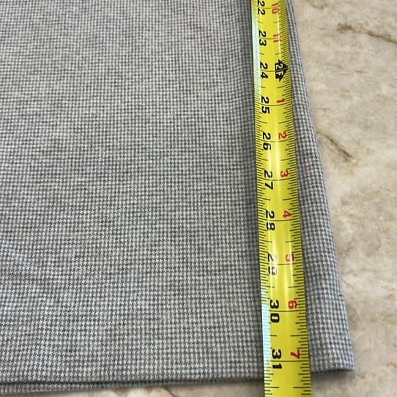 Ann Taylor | The Full Length Knit Wide Leg Pants | Herringbone Grey | Medium - Picture 8 of 11